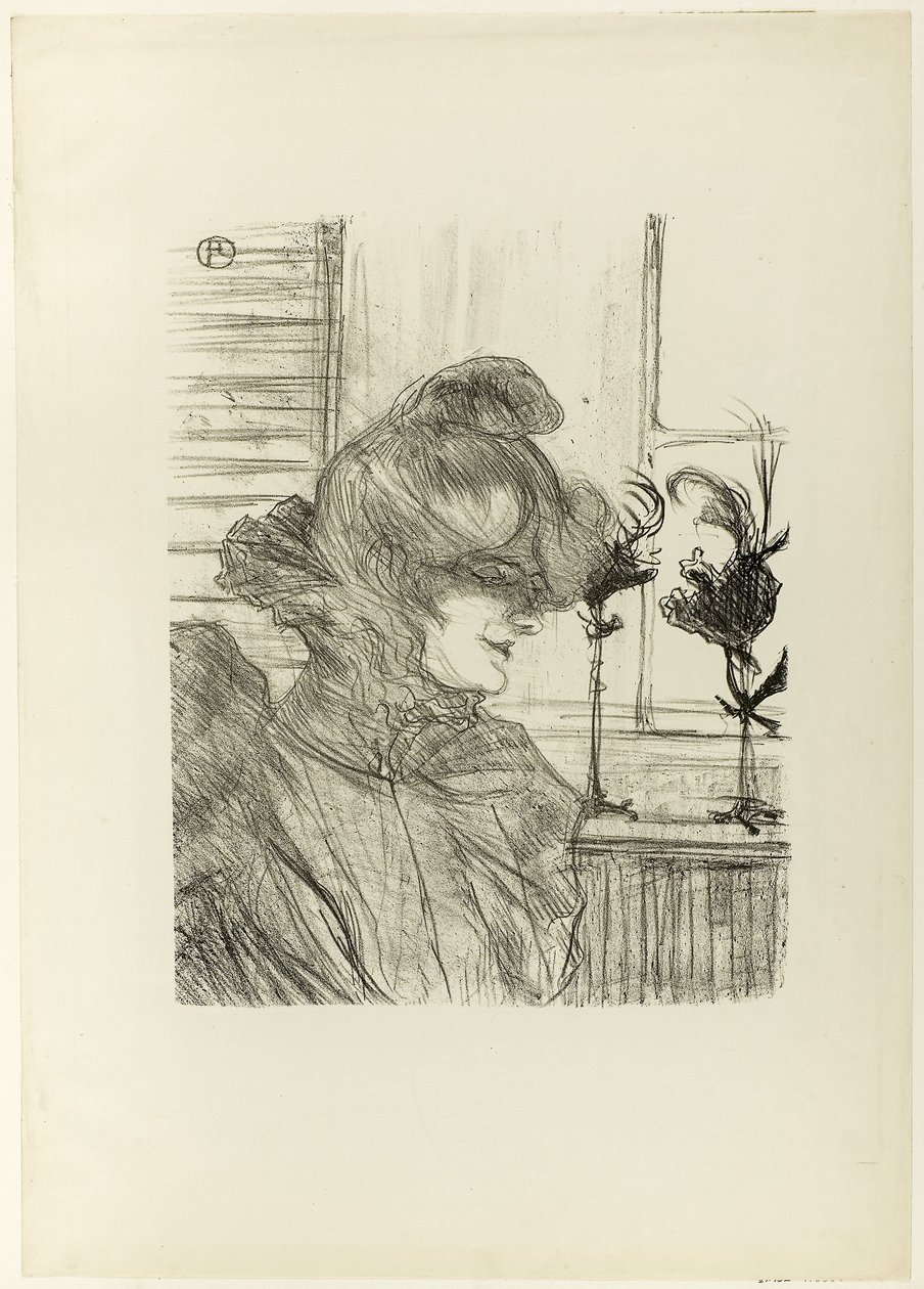 Le Margoin (Mademoiselle Louise Blouet) af Henri de Toulouse Lautrec