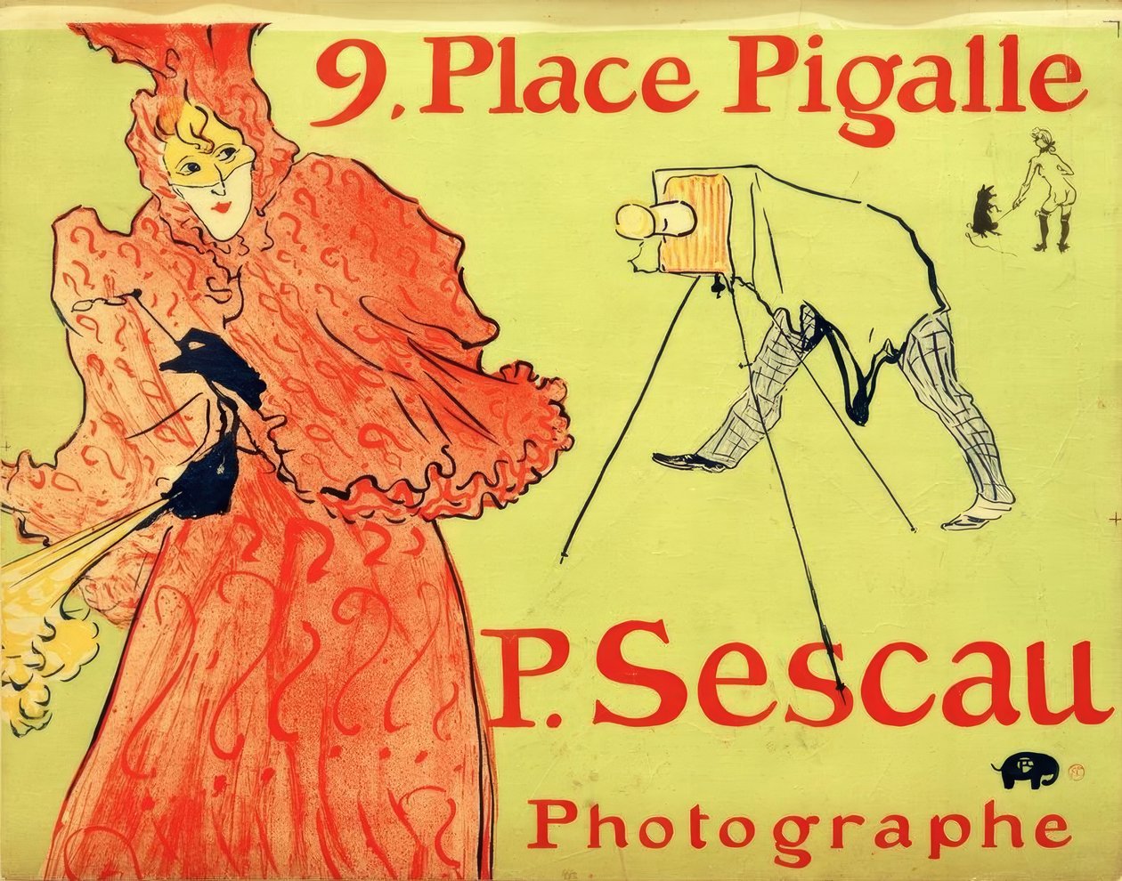 Fotograf Sescau af Henri de Toulouse Lautrec