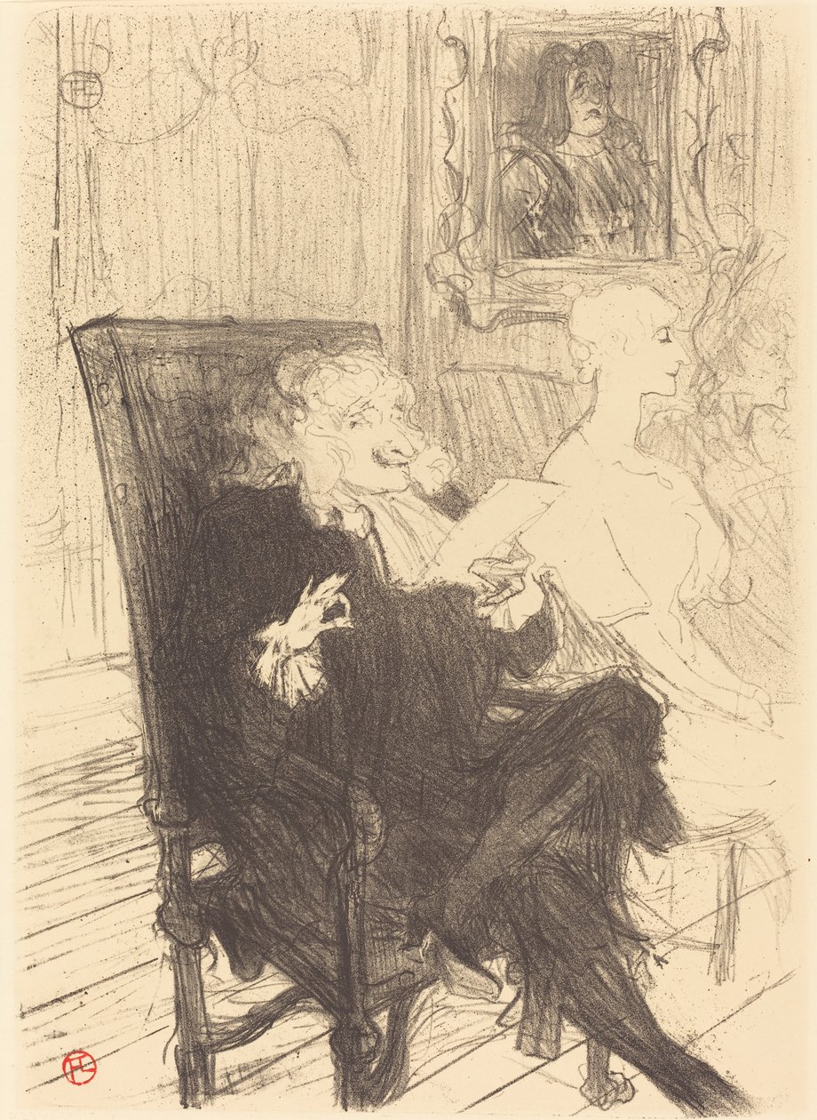 Leloir og Moreno i "Les femmes savantes" (Leloir og Moreno i "Les femmes savantes") af Henri de Toulouse Lautrec