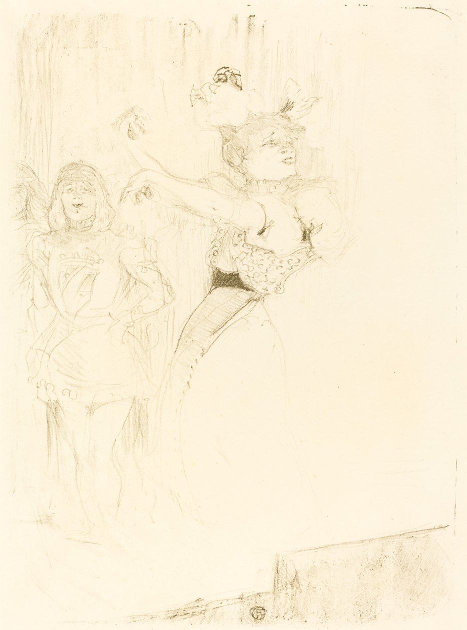 Långiver danser boleroen i "Chilperic" af Henri de Toulouse Lautrec