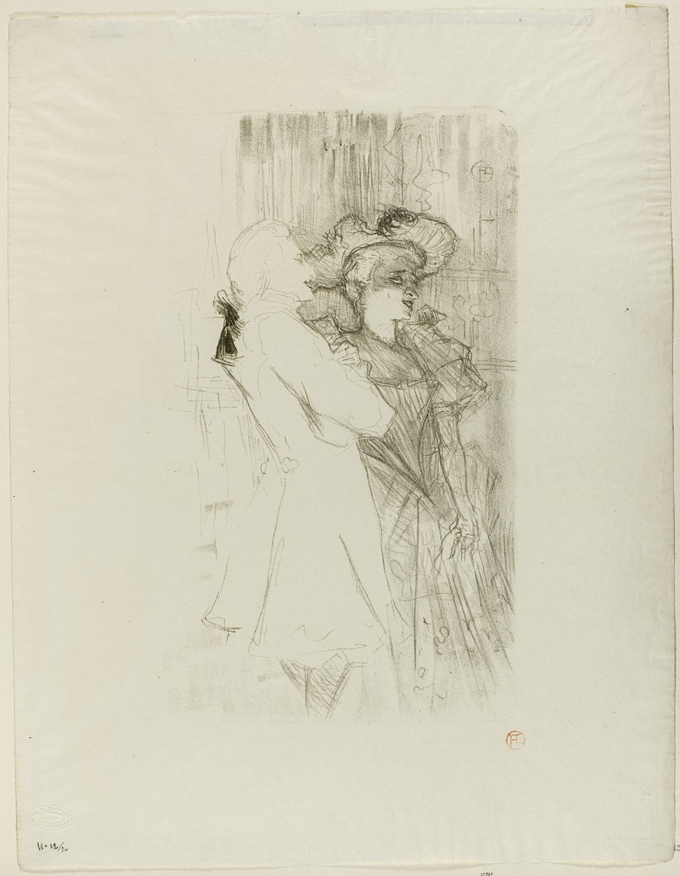 Lender og Auguez i La Chanson de Fortunio af Henri de Toulouse Lautrec