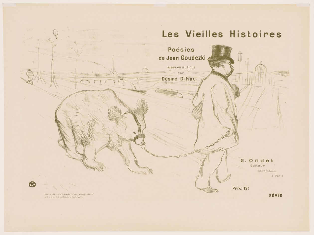 The Old Stories: Cover - Frontispice af Henri de Toulouse Lautrec