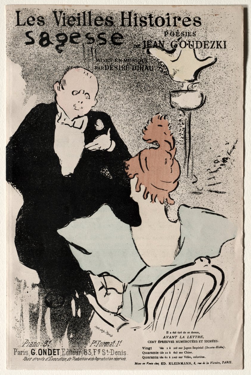 De gamle historier: visdom, 1893. af Henri de Toulouse Lautrec