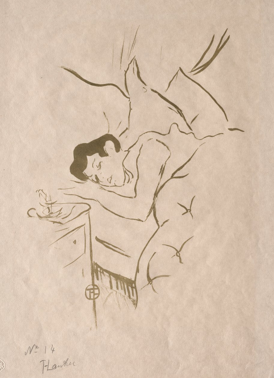 De gamle historier: din mund af Henri de Toulouse Lautrec