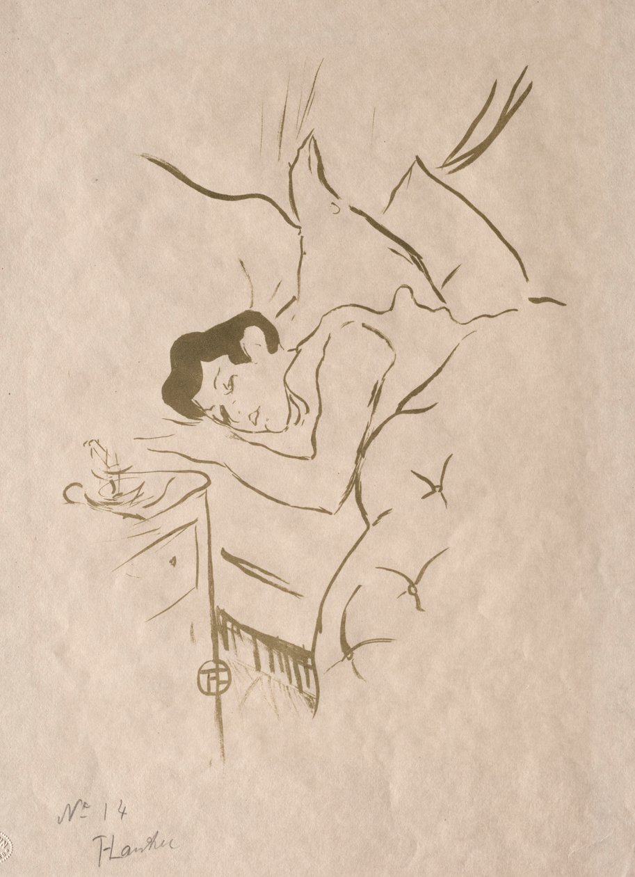 De gamle historier: din mund, 1893. af Henri de Toulouse Lautrec