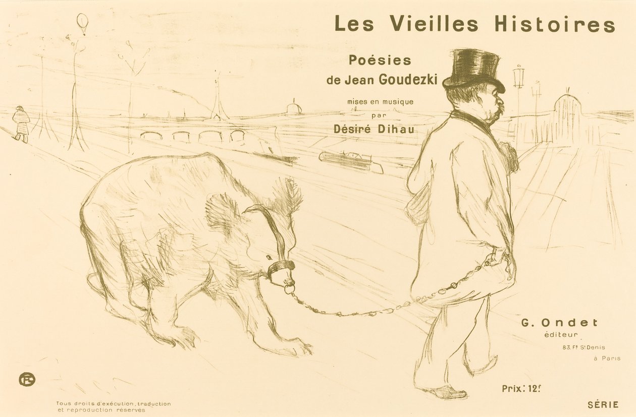 Gamle historier (cover/frontispice) af Henri de Toulouse Lautrec