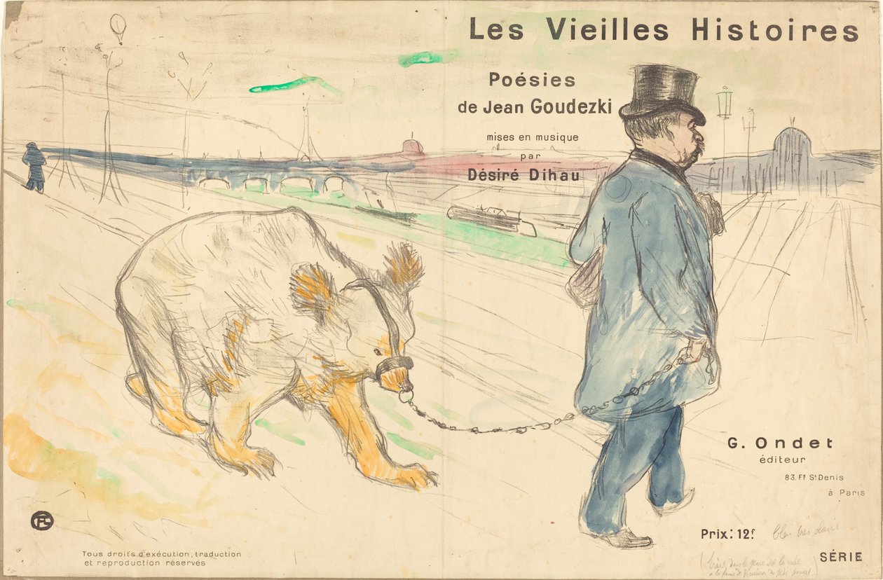 Gamle historier (cover/frontispice) af Henri de Toulouse Lautrec