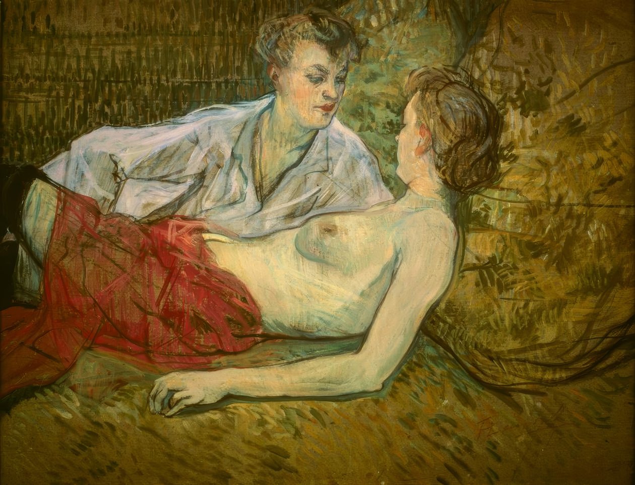 De to venner af Henri de Toulouse Lautrec