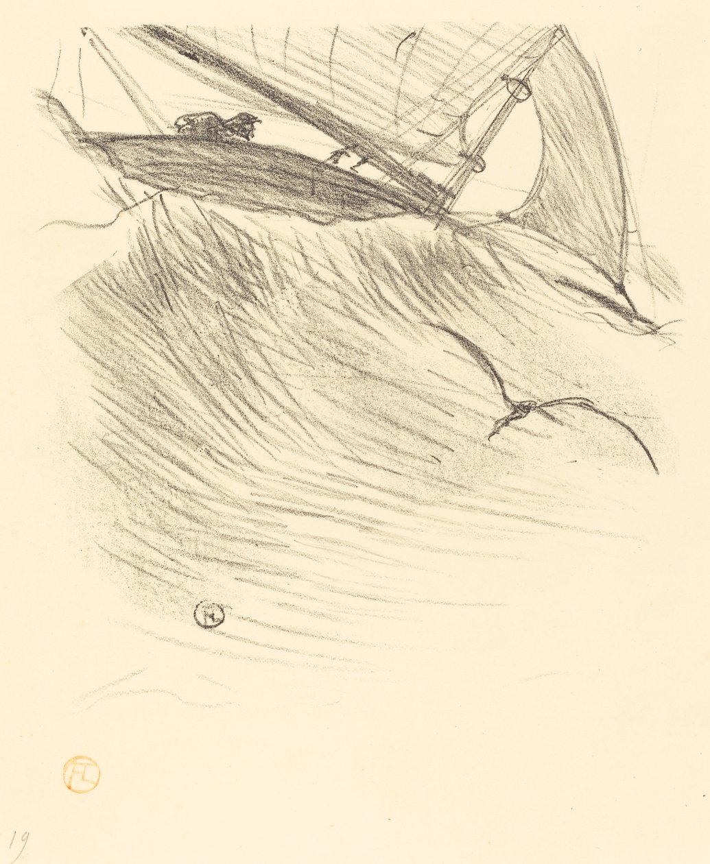 Havsvalerne, 1895. af Henri de Toulouse Lautrec