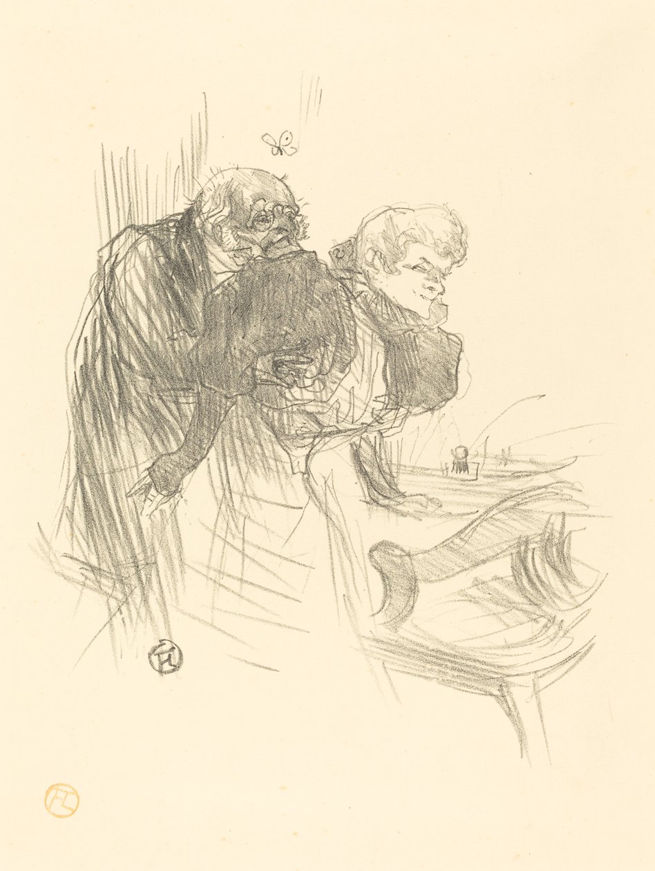 gamle sommerfugle af Henri de Toulouse Lautrec