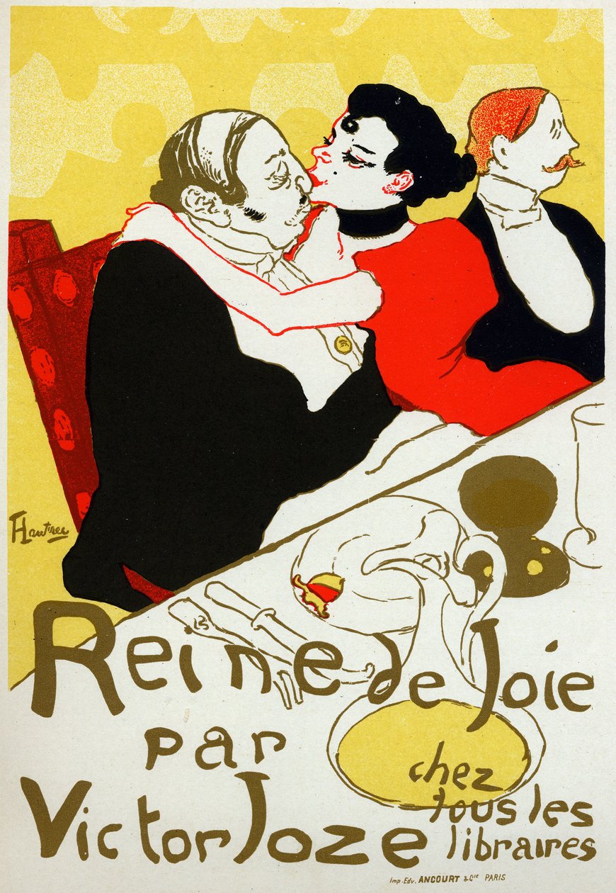 Litteratur. Queen of Joy, roman af Victor Joze. Plakat af Henri de Toulouse Lautrec, Frankrig, ca. 1892 (plakat) af Henri de Toulouse Lautrec