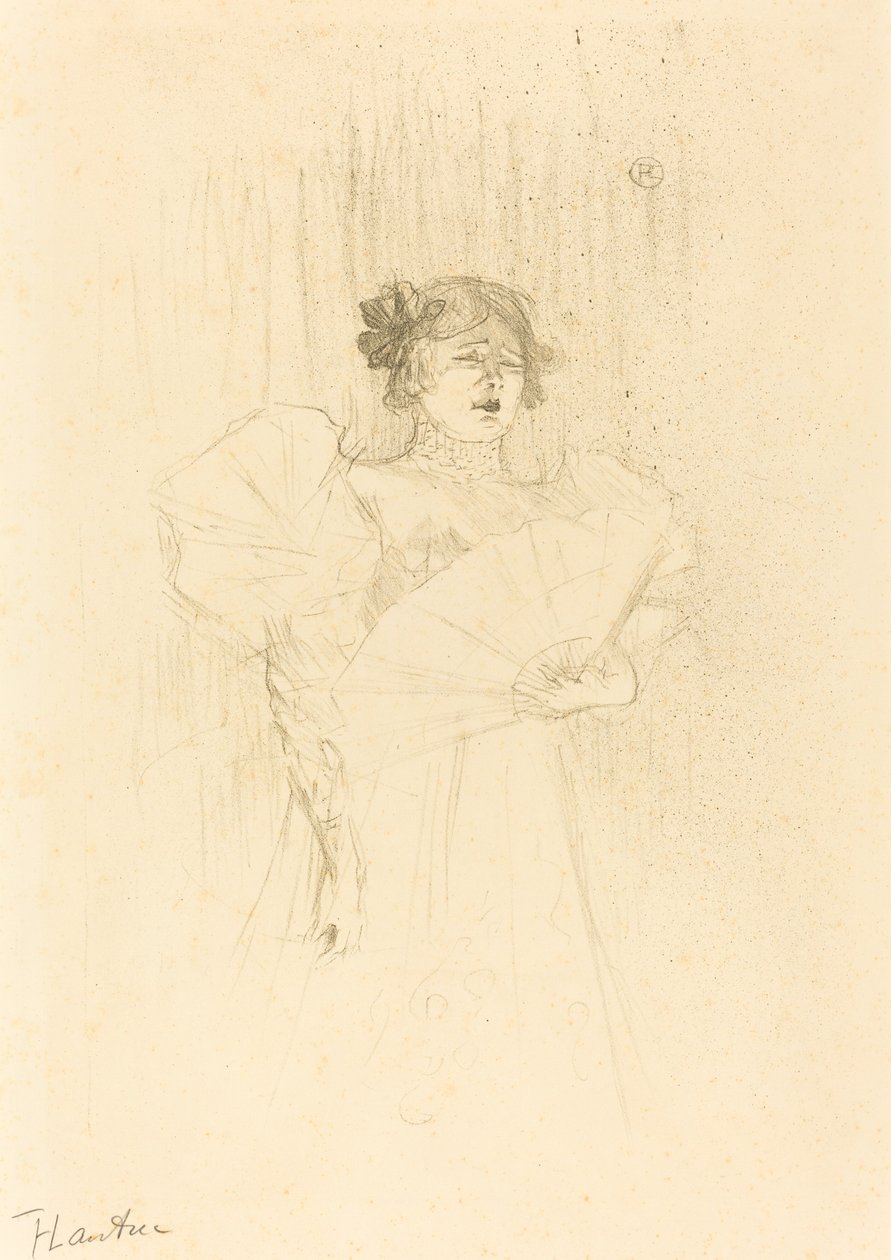 Luce Myres Full Face Luce Myrès, fuld ansigt, 1895. af Henri de Toulouse Lautrec
