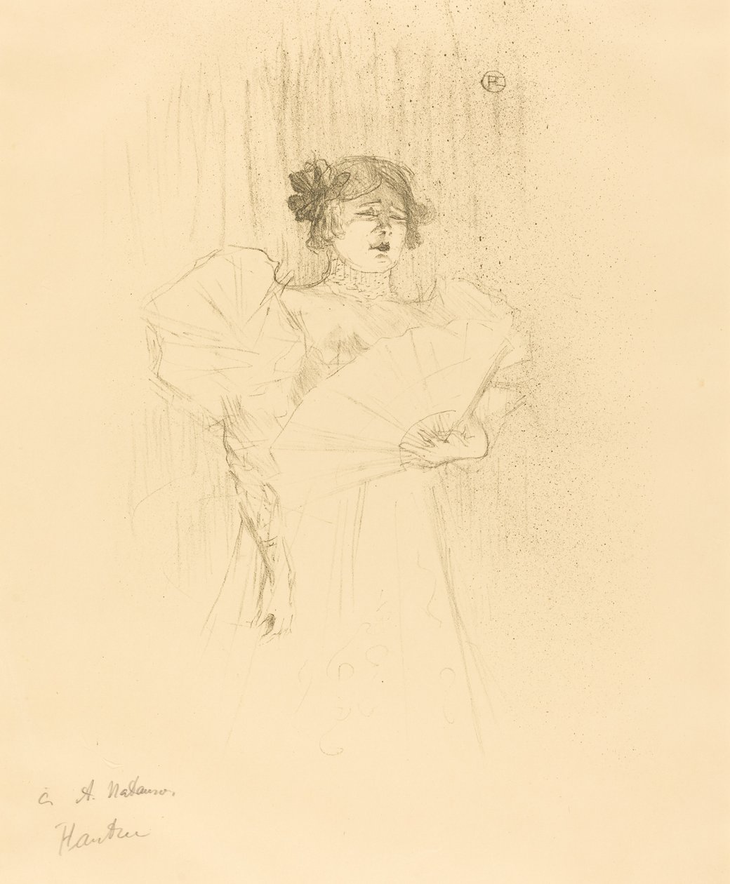 Luce Myres Full Face Luce Myrès, fuld ansigt, 1895. af Henri de Toulouse Lautrec
