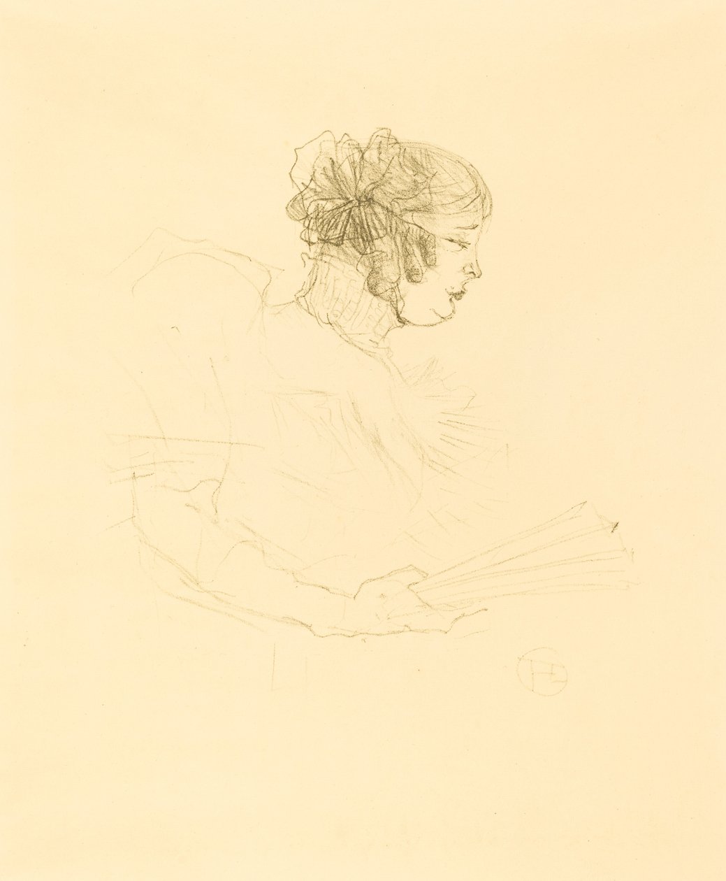 Luce Myres i profil Luce Myrès, i profil, 1895. af Henri de Toulouse Lautrec