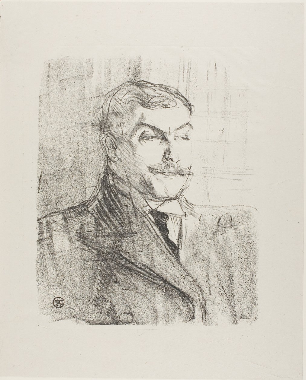 Lucien Guitry, fra Treize Lithographies af Henri de Toulouse Lautrec