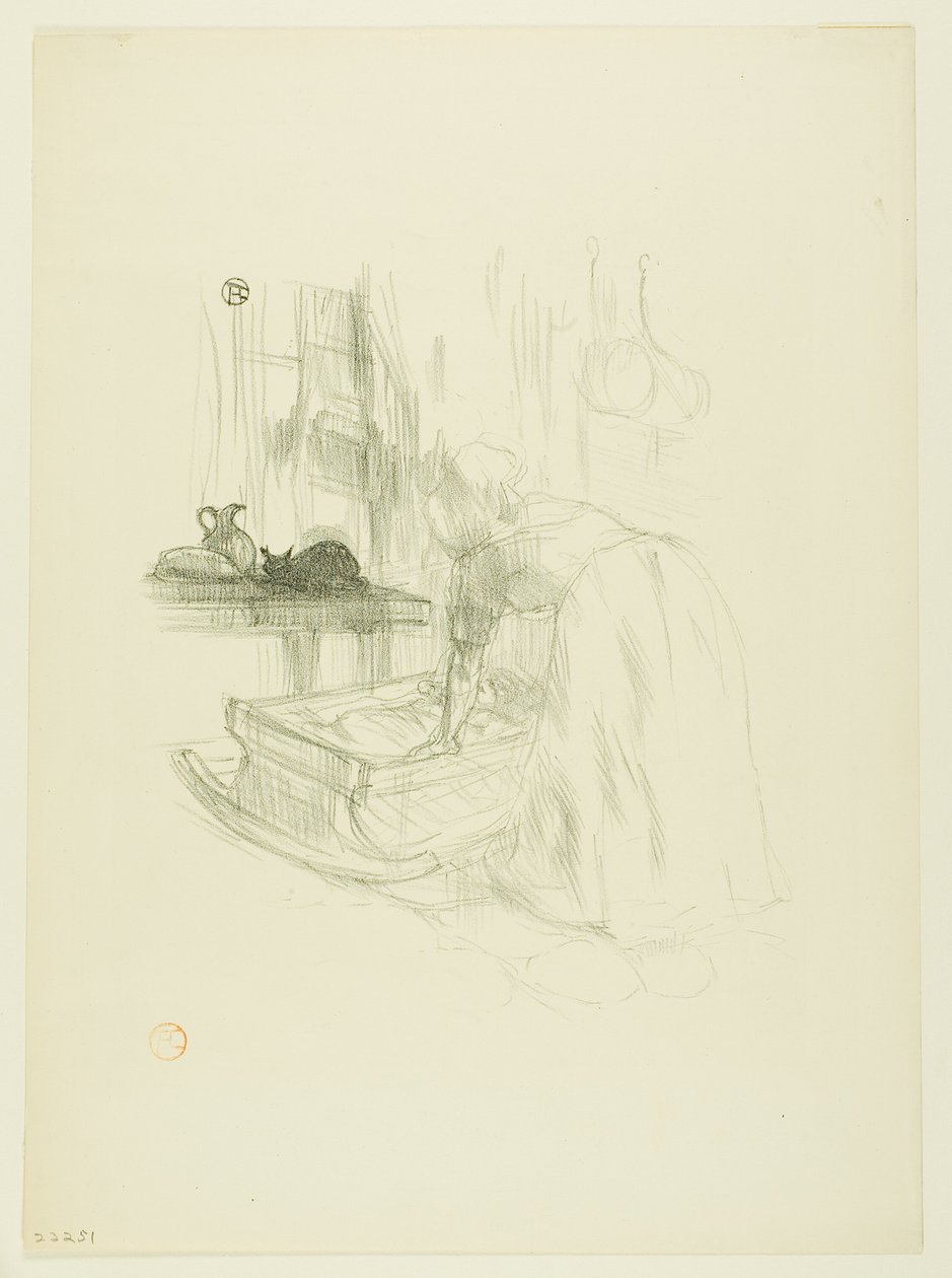 Vuggevise, fra Melodier af Désiré Dihau af Henri de Toulouse Lautrec