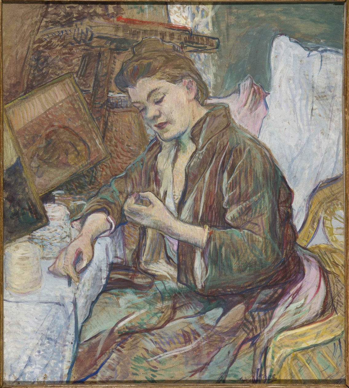 Madame Favre ved hendes toilet, 1891 af Henri de Toulouse Lautrec