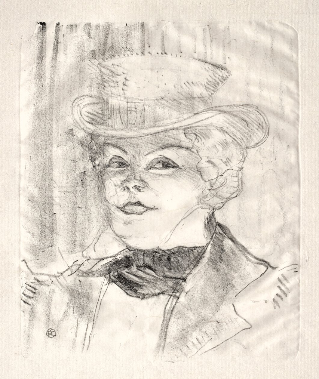 Madame Réjane, 1899. af Henri de Toulouse Lautrec