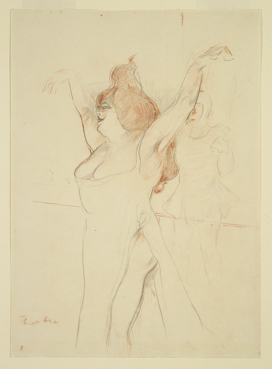 Mademoiselle Cocyle som Helena af Troja i La Belle Helene af Henri de Toulouse Lautrec