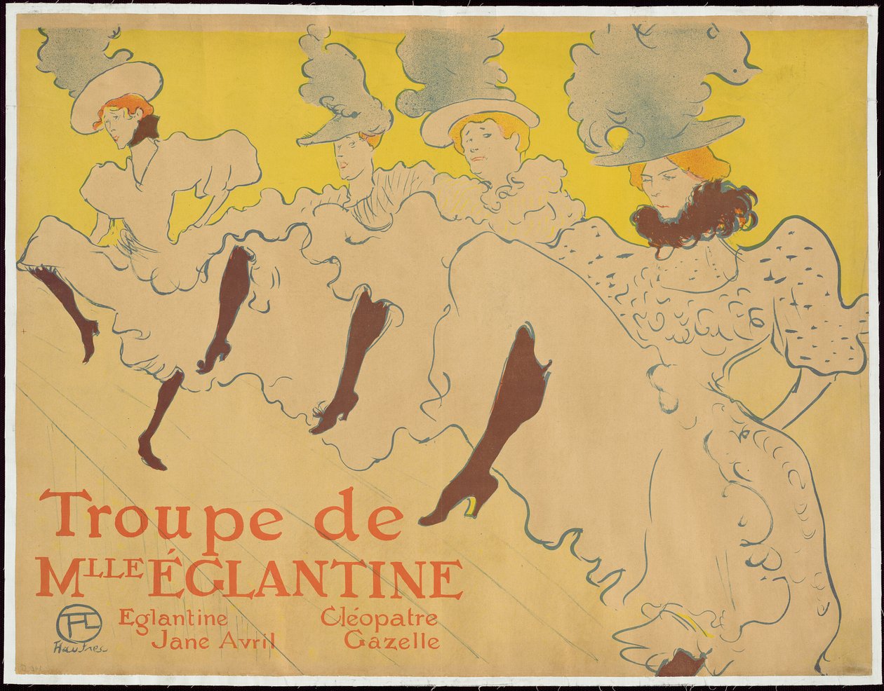 Mademoiselle Eglantines trup af Henri de Toulouse Lautrec
