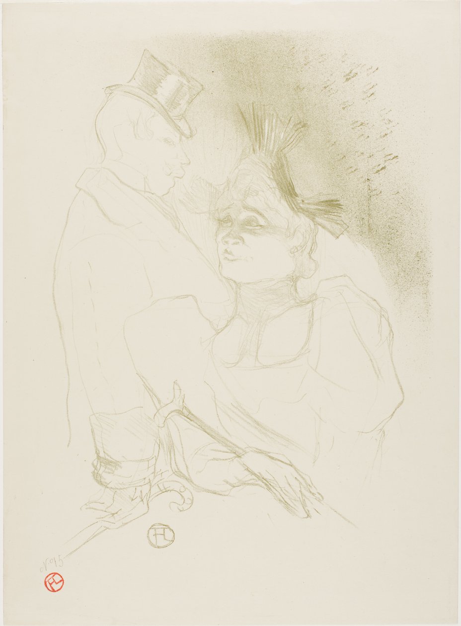 Mademoiselle Lender og Baron af Henri de Toulouse Lautrec