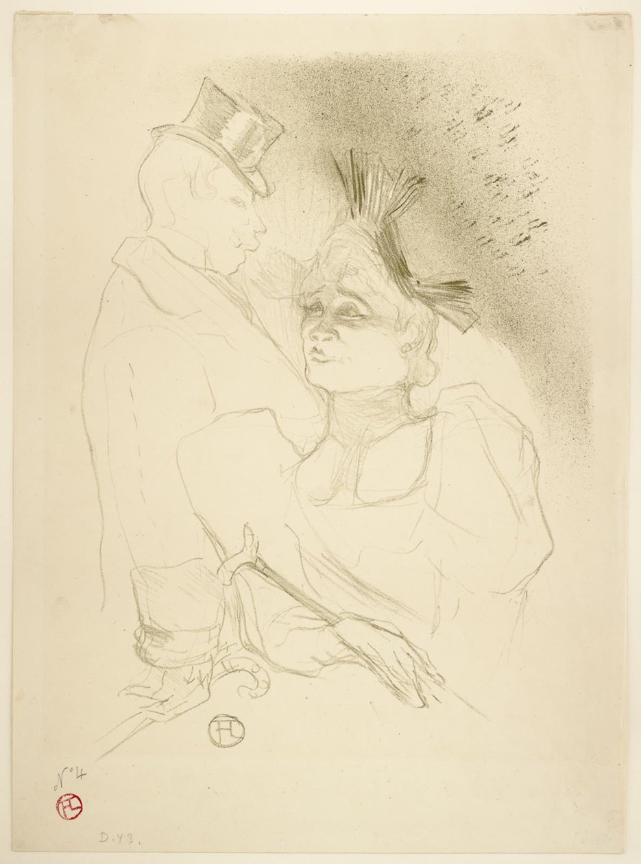 Frøken Lender og Baron af Henri de Toulouse Lautrec