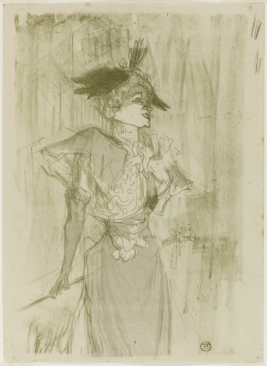 Mademoiselle Marcelle Lender, Stående af Henri de Toulouse Lautrec