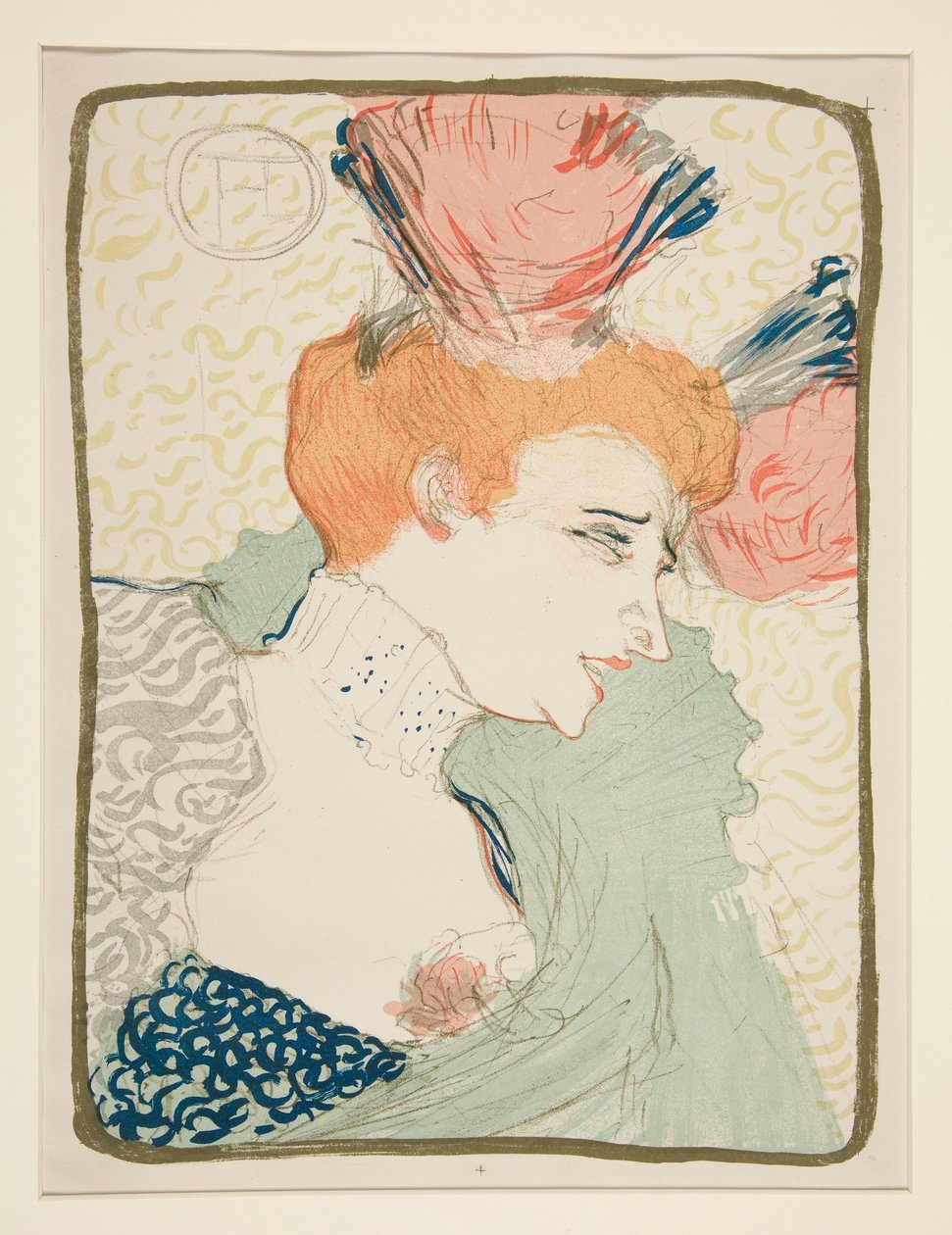 Mademoiselle Marcelle Lender, Buste (Portrætbuste af Mademoiselle Marcelle Lender) af Henri de Toulouse Lautrec