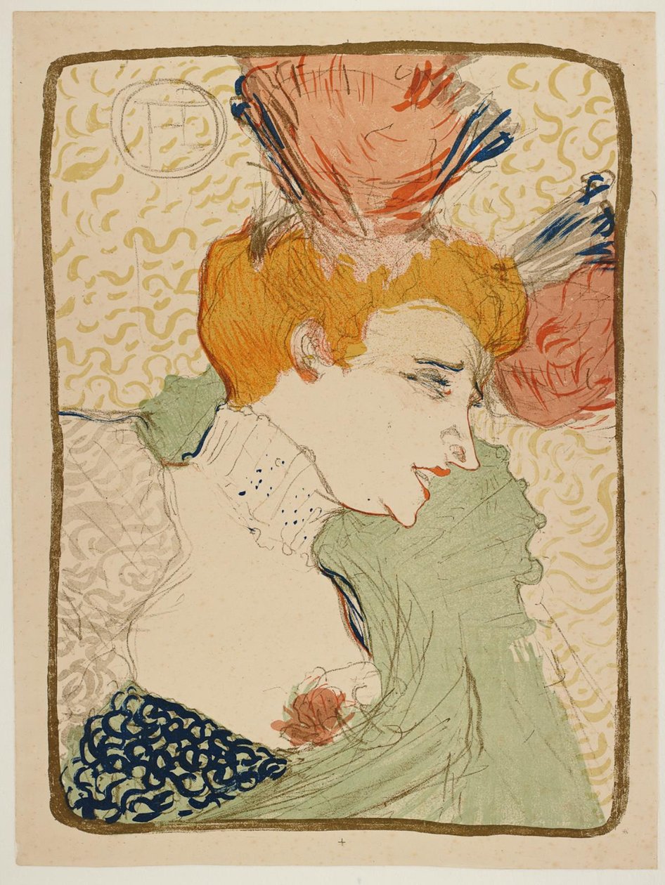 Miss Marcelle Lender, Bust af Henri de Toulouse Lautrec