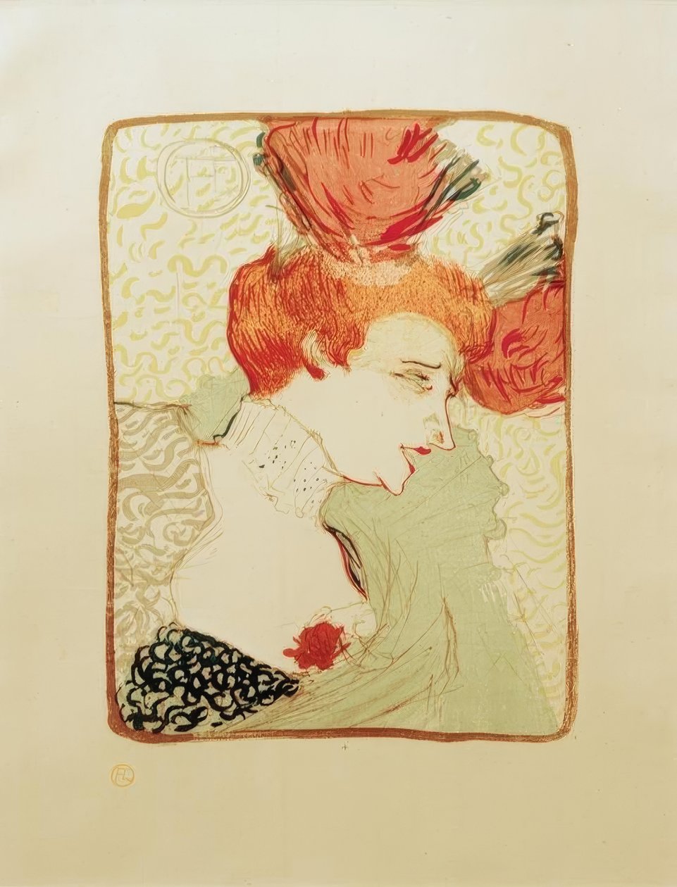 Miss Marcelle Lender, buste af Henri de Toulouse Lautrec