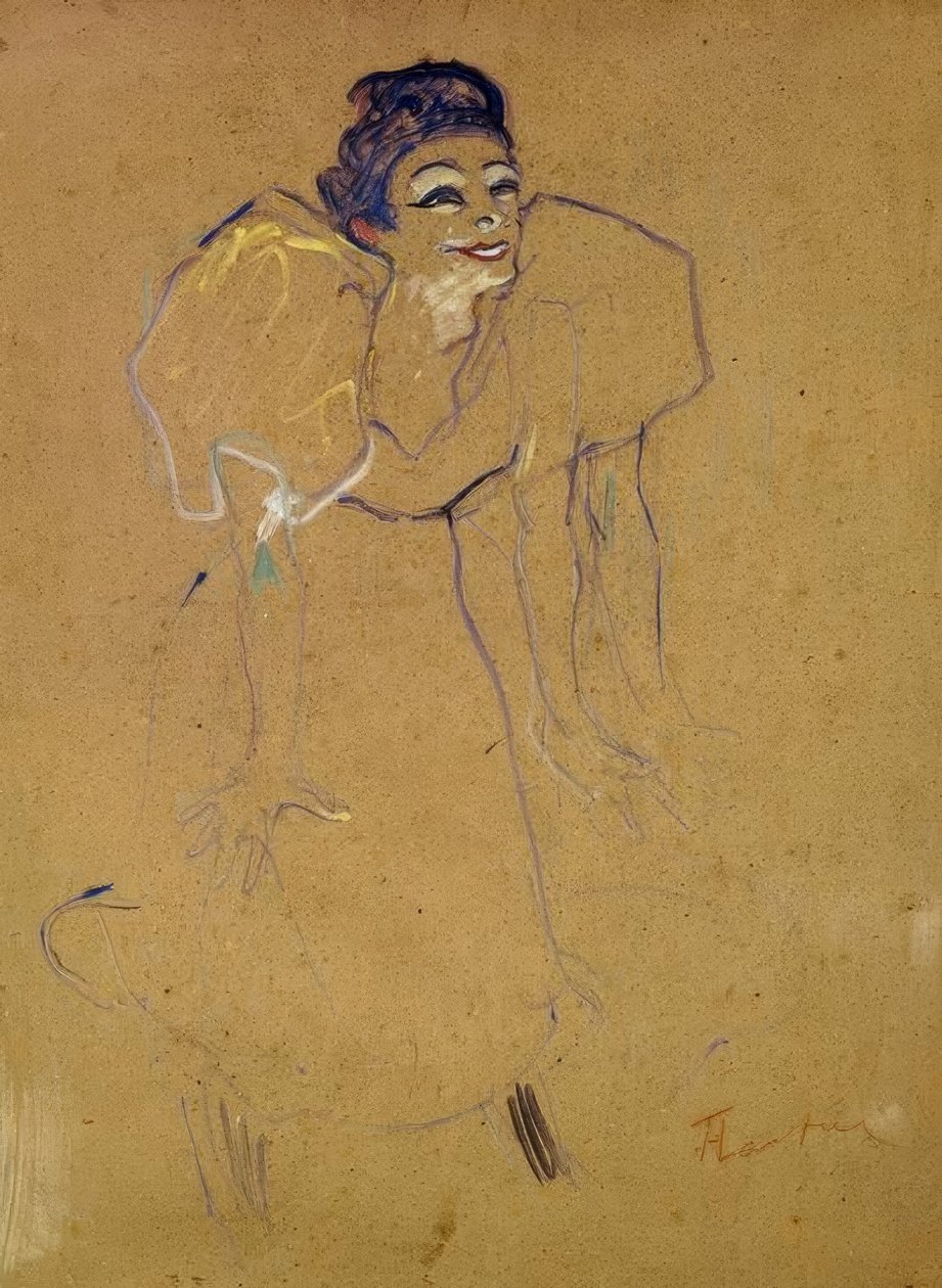 Mademoiselle Polaire af Henri de Toulouse Lautrec