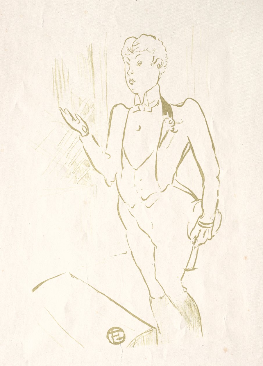 Mary Hamilton, 1893. af Henri de Toulouse Lautrec