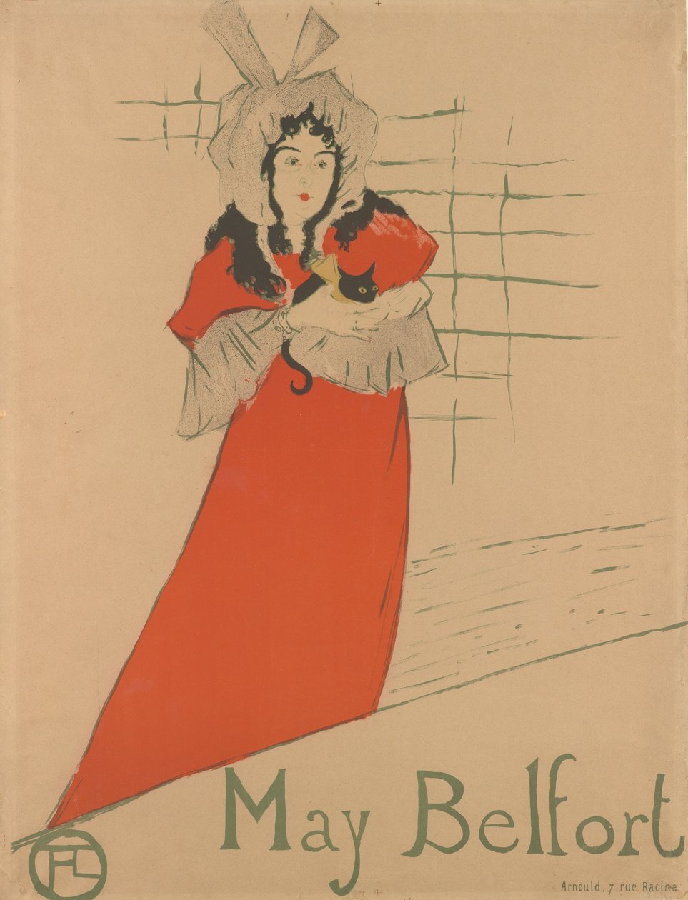 May Belfort, 1895., 1895. af Henri de Toulouse Lautrec