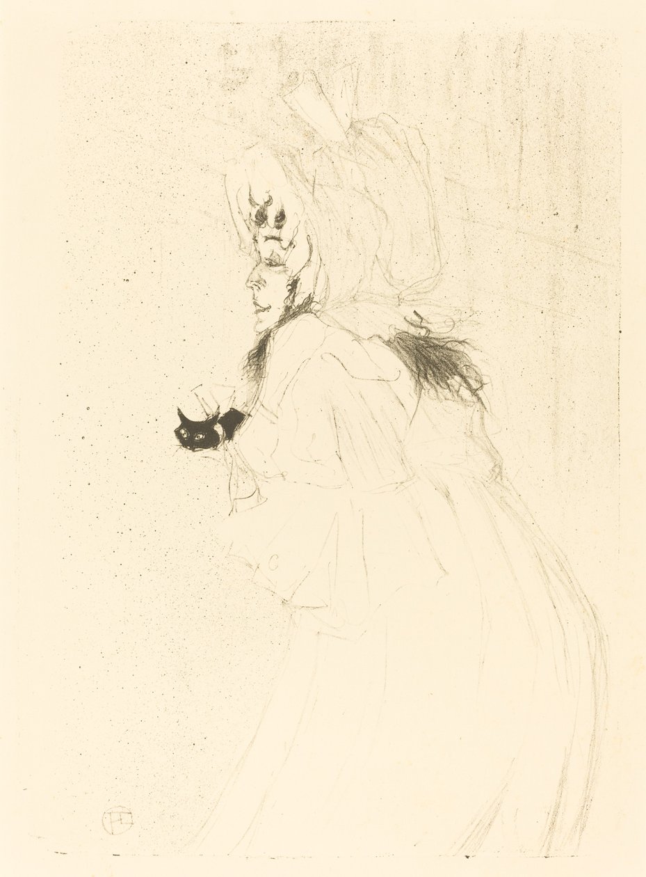 May Belfort Bowing (Miss May Belfort hilsen) af Henri de Toulouse Lautrec