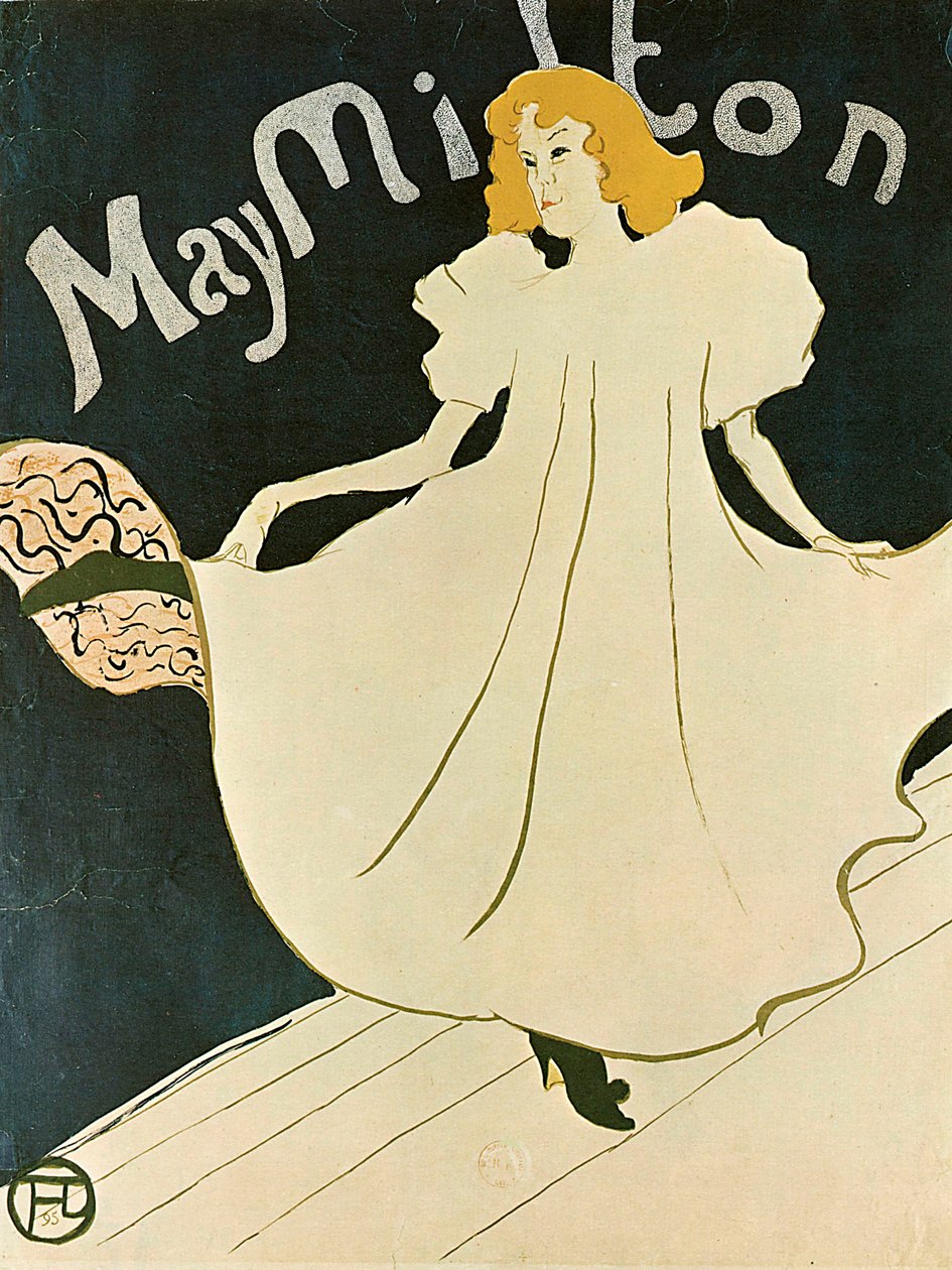 May Milton, 1895. af Henri de Toulouse Lautrec