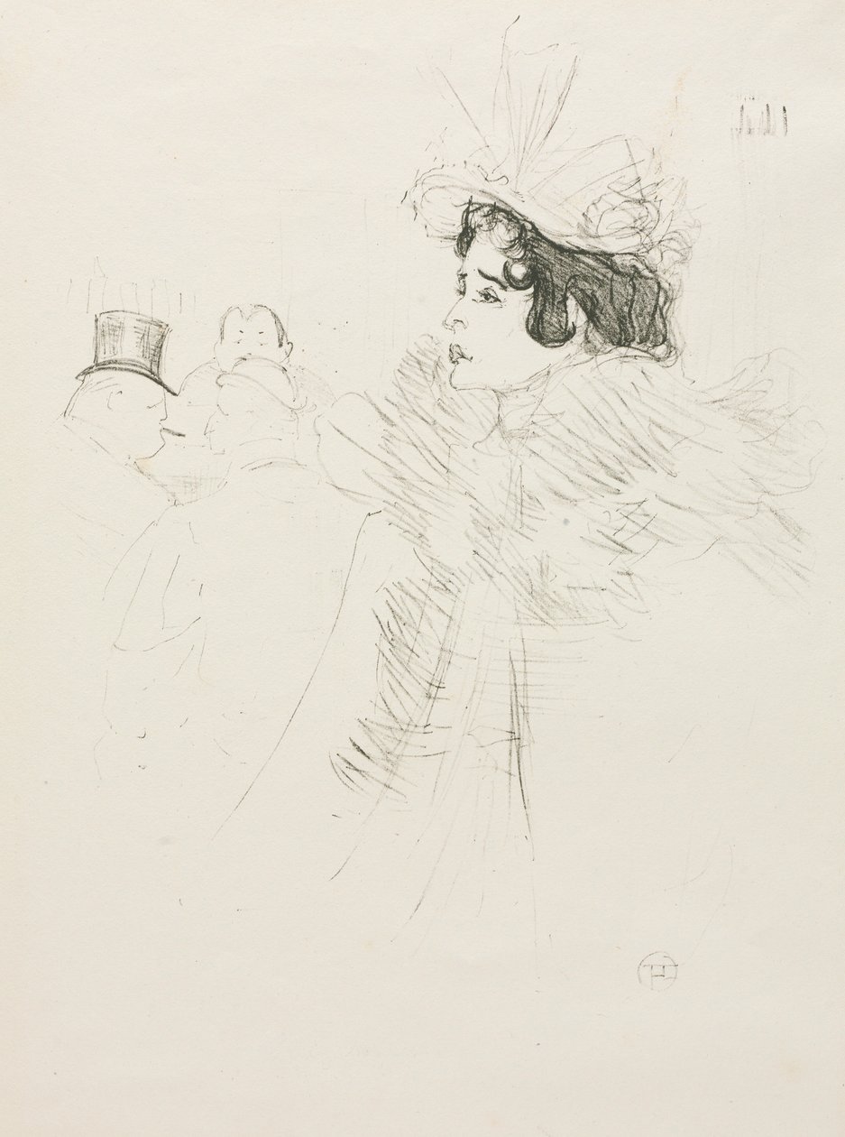 Miss May Belfort, 1895. af Henri de Toulouse Lautrec
