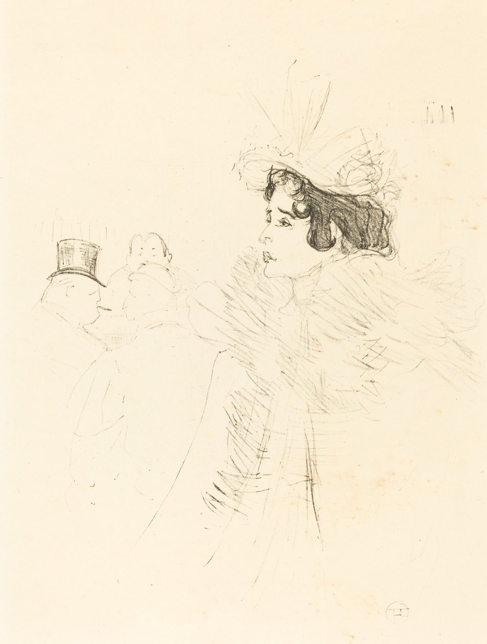 Miss May Belfort i den irske og amerikanske bar, rue Royale (Miss Belfort Belfort au Irish and American Bar, Rue Royale) af Henri de Toulouse Lautrec