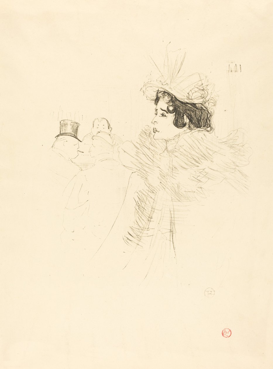 Miss May Belfort i den irske og amerikanske bar, rue Royale (Miss Belfort Belfort au Irish and American Bar, Rue Royale) af Henri de Toulouse Lautrec