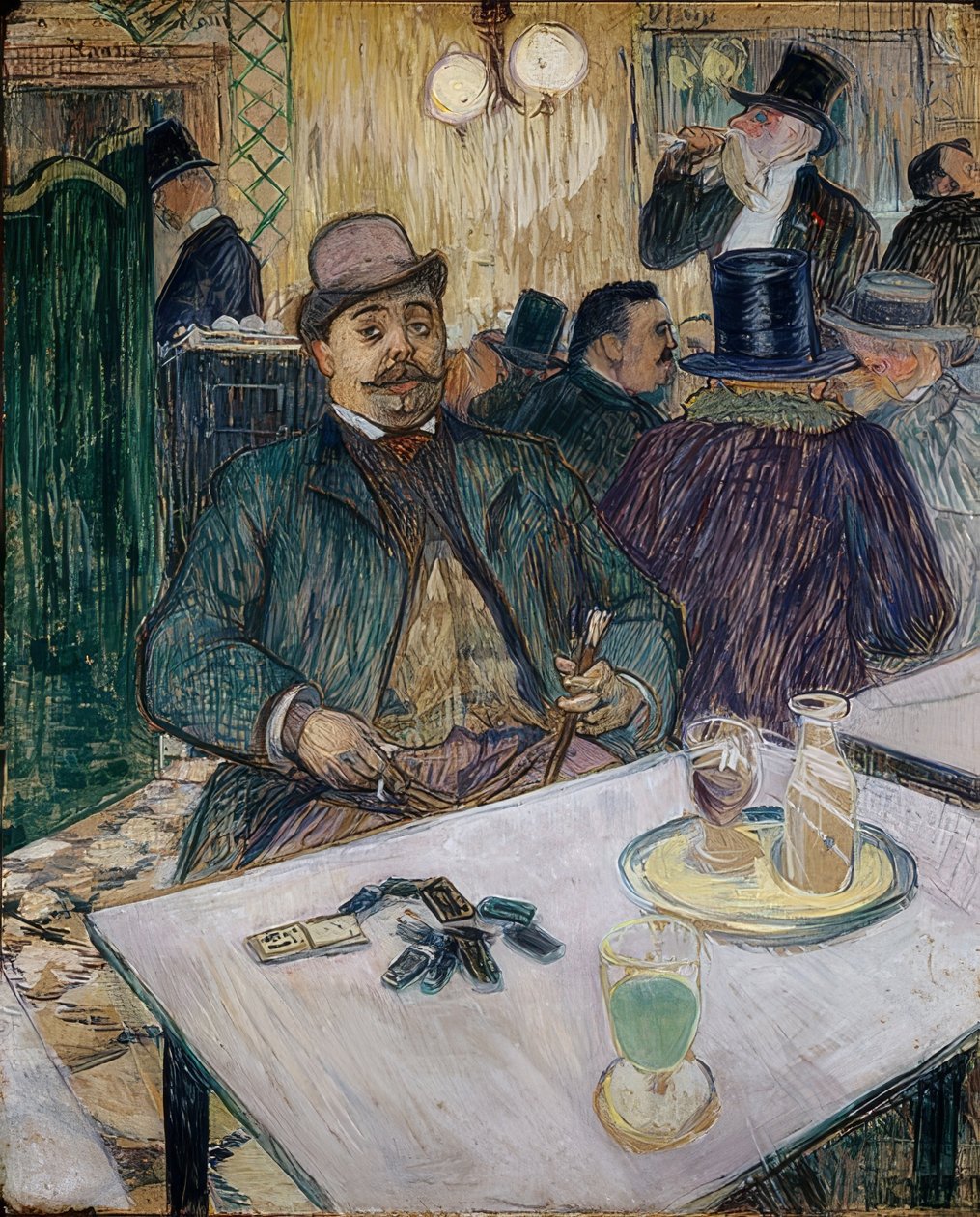 Monsieur Boileau i en café. 1893 af Henri de Toulouse Lautrec