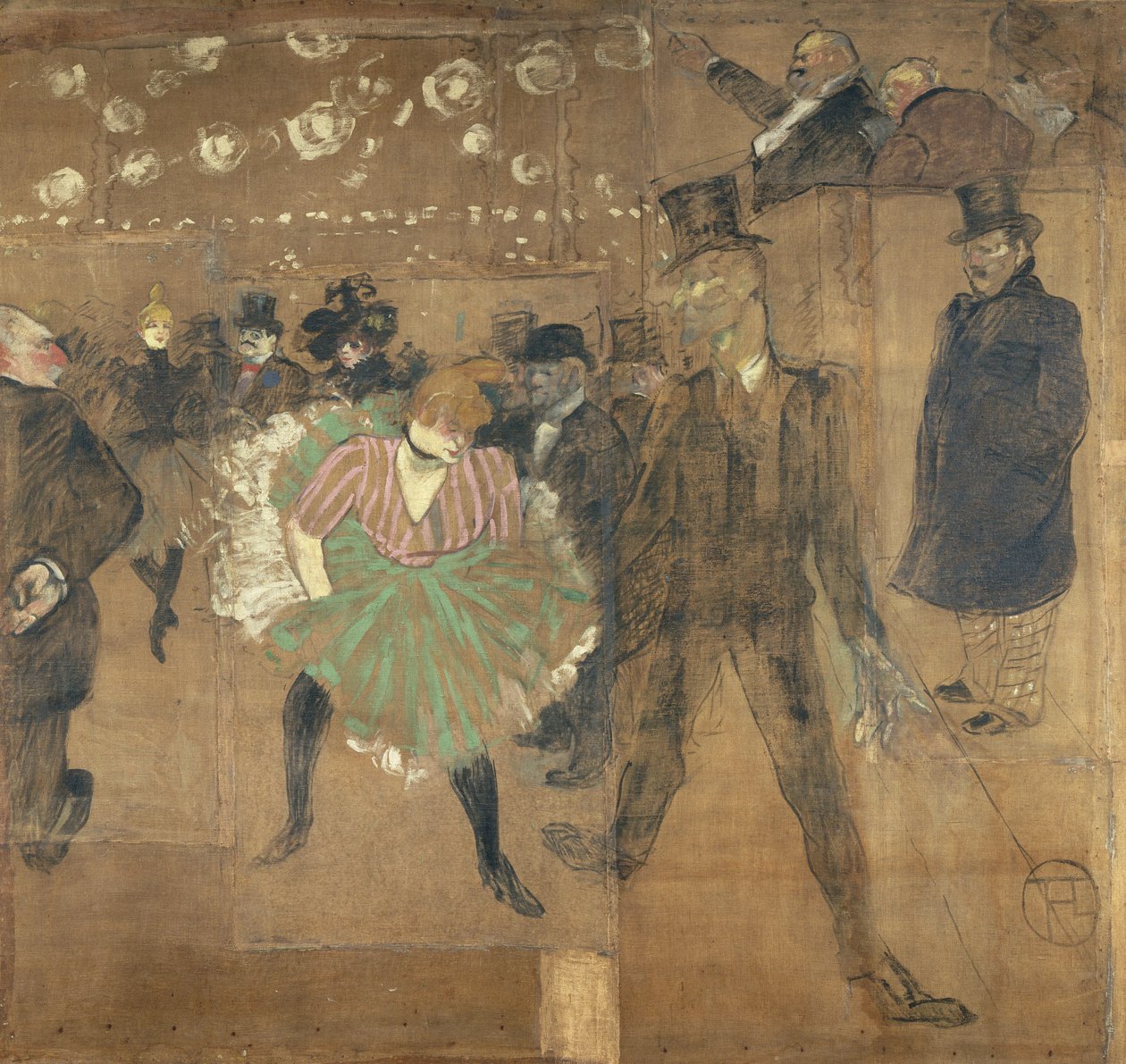 Paneler til Goulue-barakken på Foire du Trône i Paris af Henri de Toulouse Lautrec