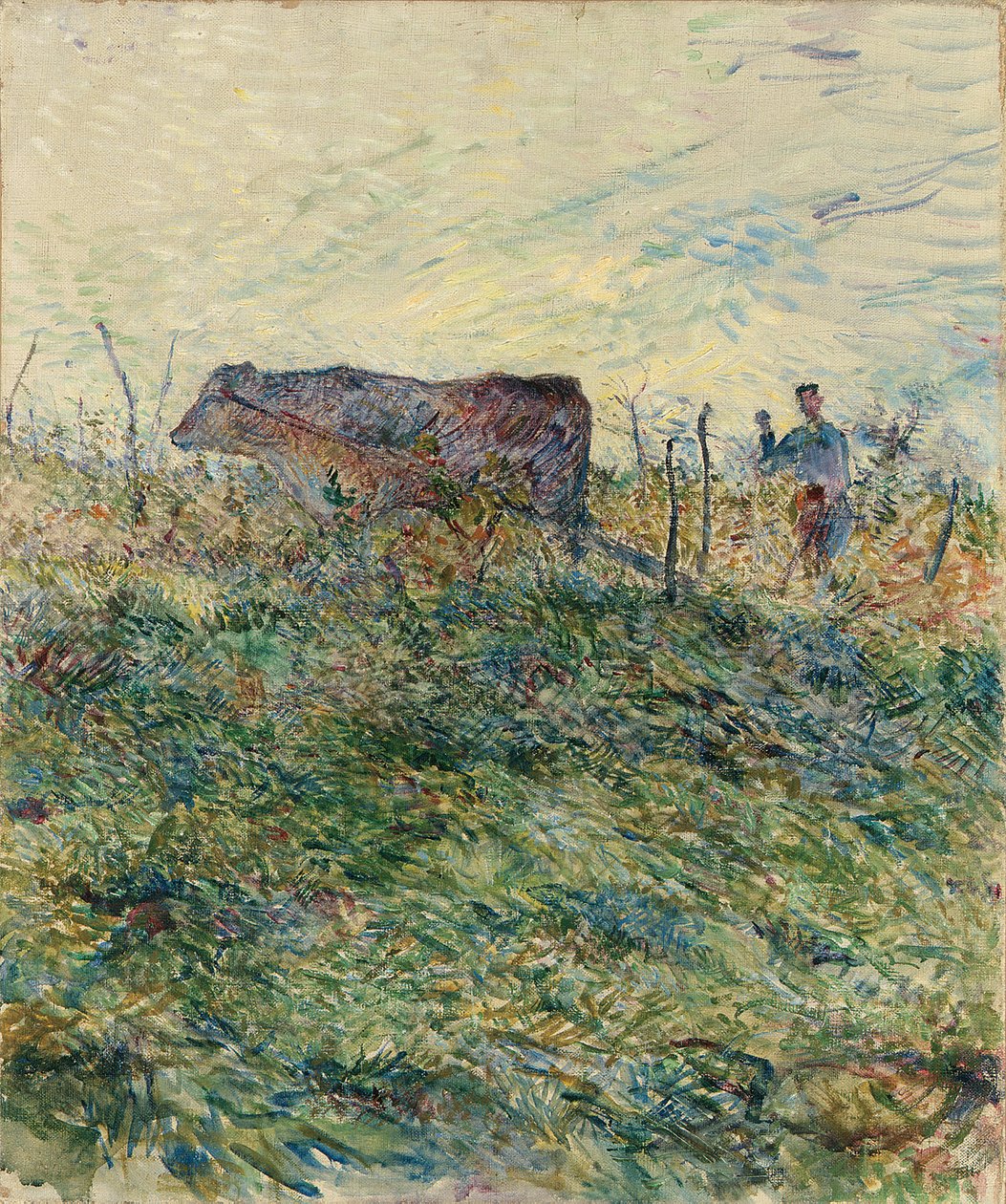 Pløjning i vingården, 1883 af Henri de Toulouse Lautrec