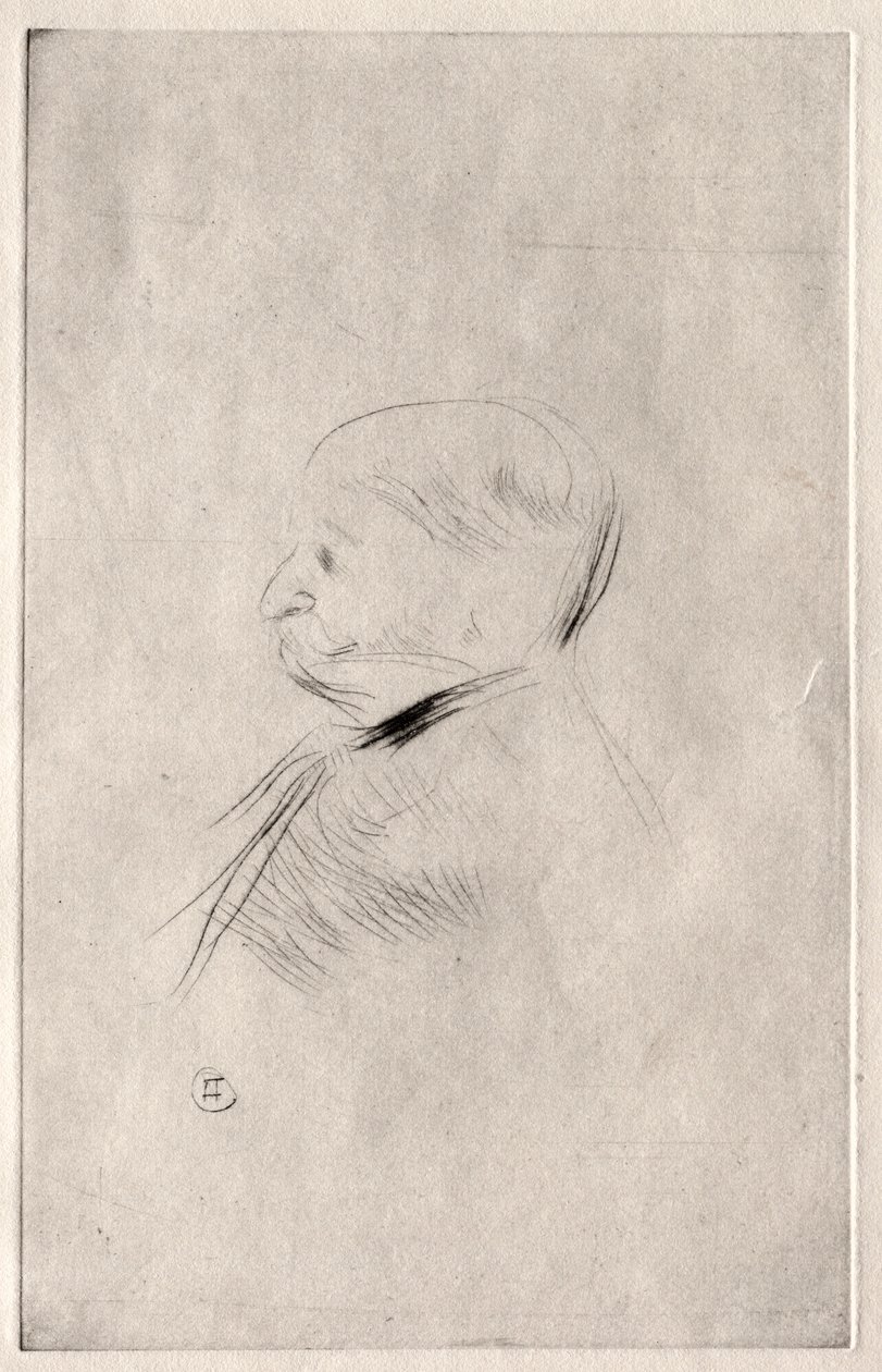 Portræt af hr. X., 1898. af Henri de Toulouse Lautrec