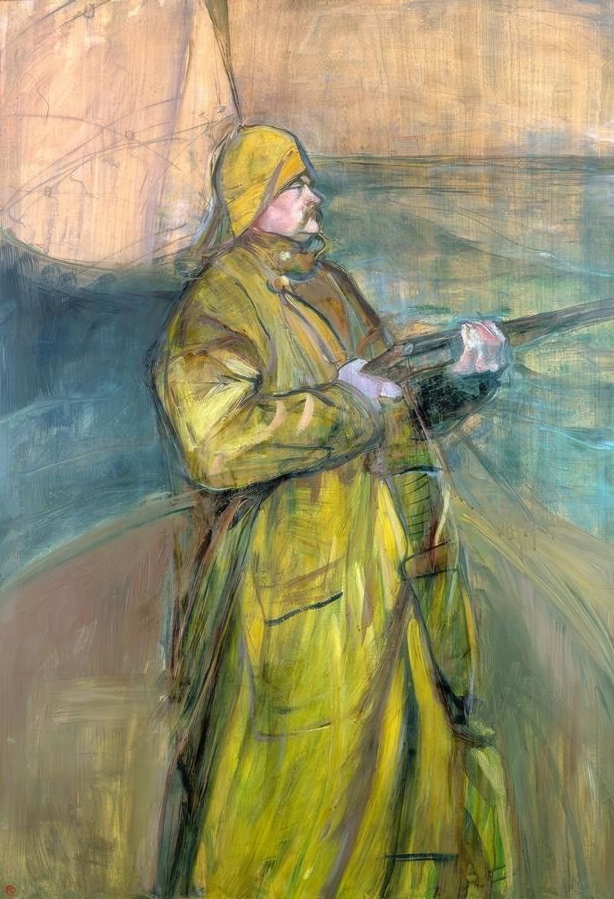 Portræt af Maurice Joyant i Somme-bugten af Henri de Toulouse Lautrec