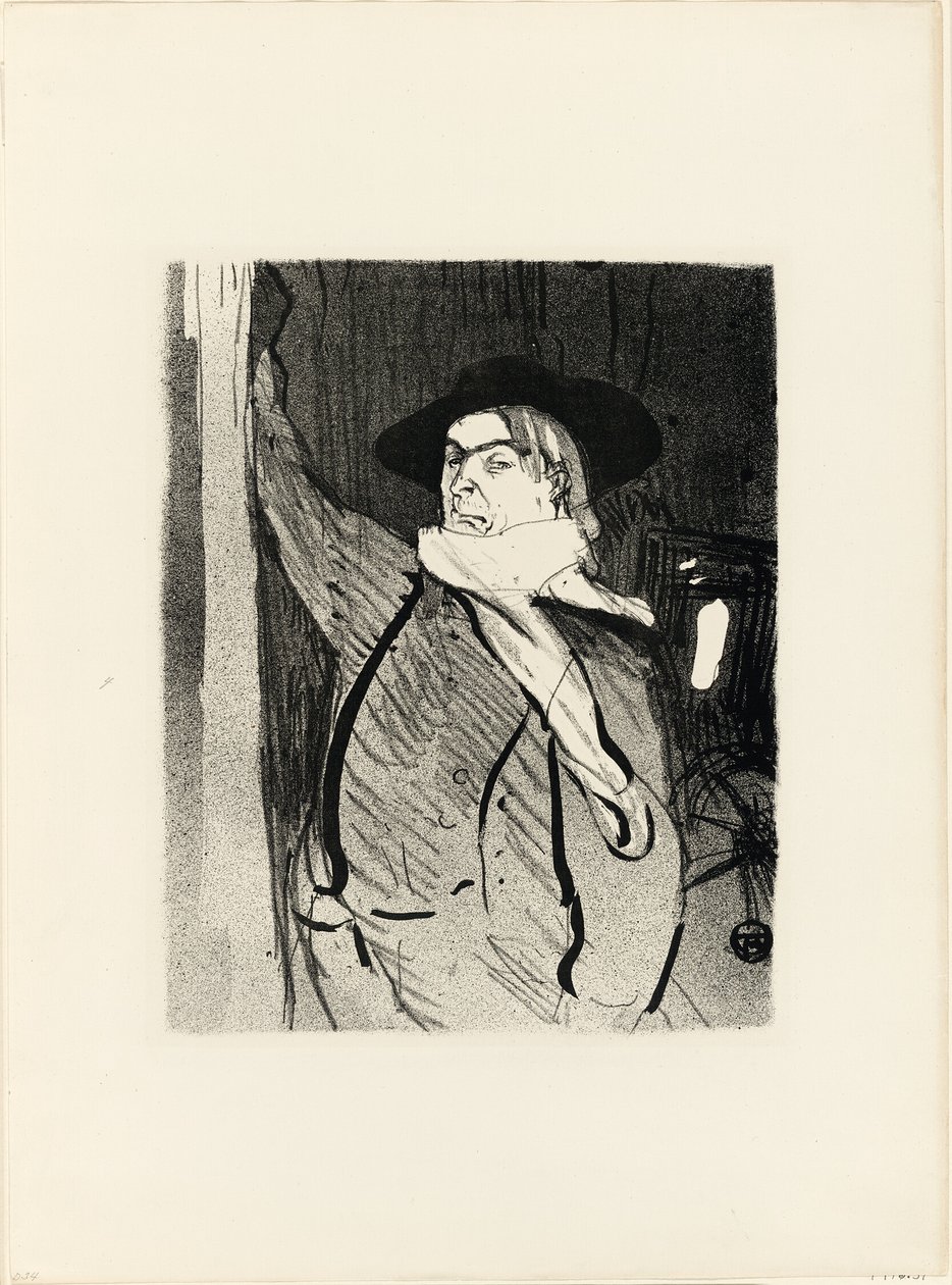 Portræt af Aristide Bruant, fra Le Café-Concert af Henri de Toulouse Lautrec
