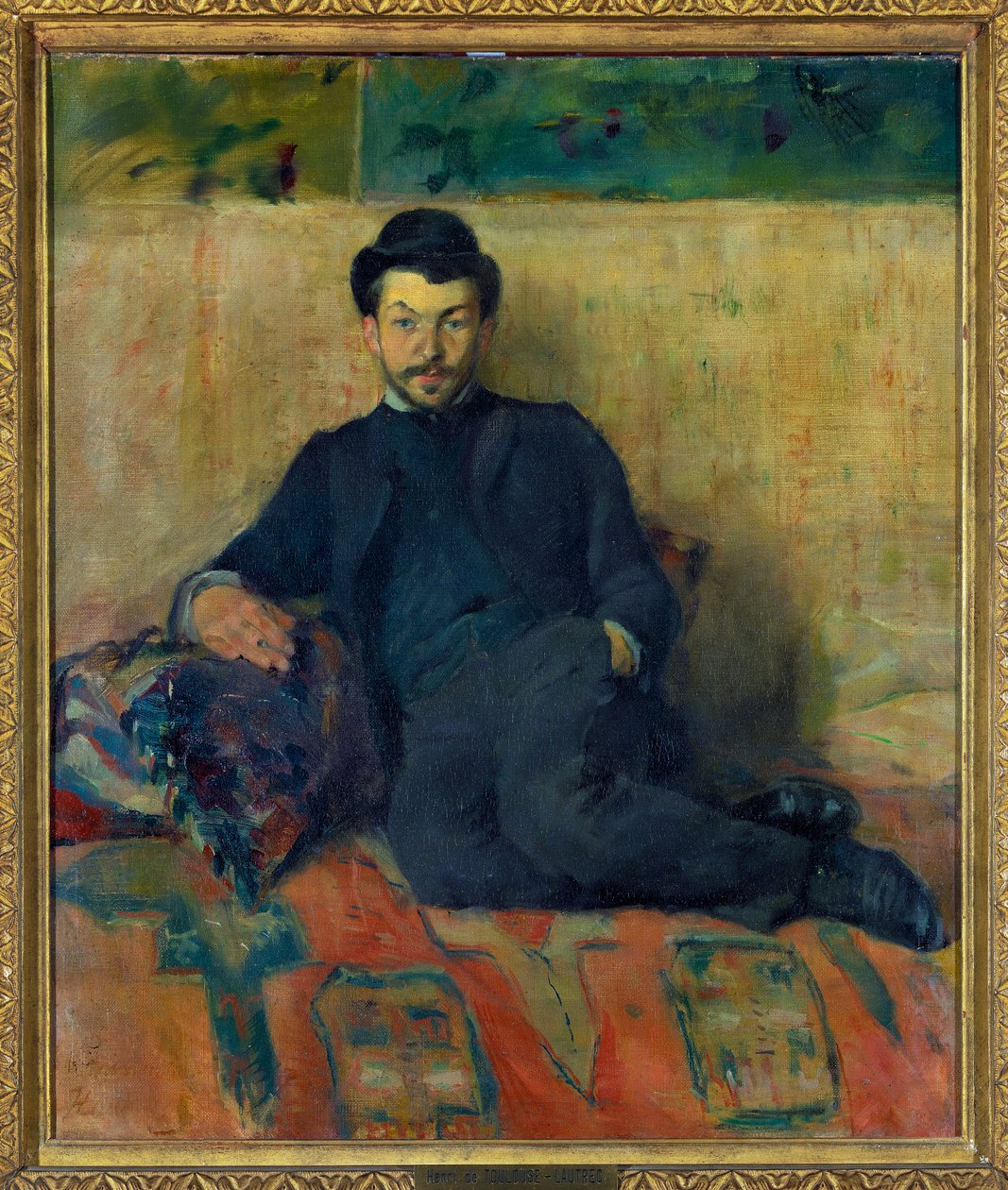 Portræt af Gustave Lucien (Gustave-Lucien) Dennery Maleri af Henri de Toulouse Lautrec (1864-1901) 1883 Dim 0,55 x 0,47 m Paris Louvre museum Obligatorisk omtale: Donation Helene og Victor Lyon af Henri de Toulouse Lautrec