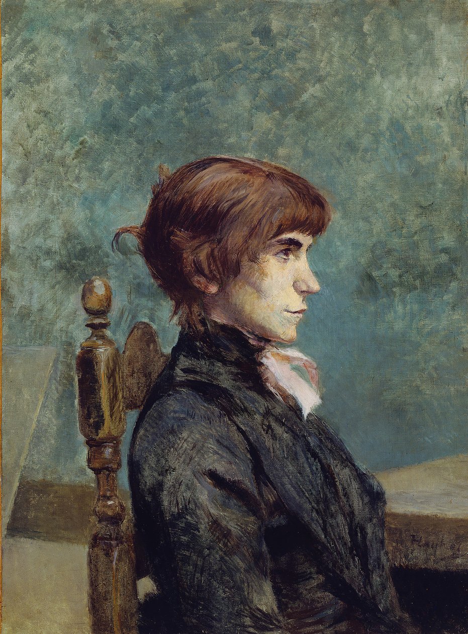 Portræt af Jeanne Wenz, 1886. af Henri de Toulouse Lautrec