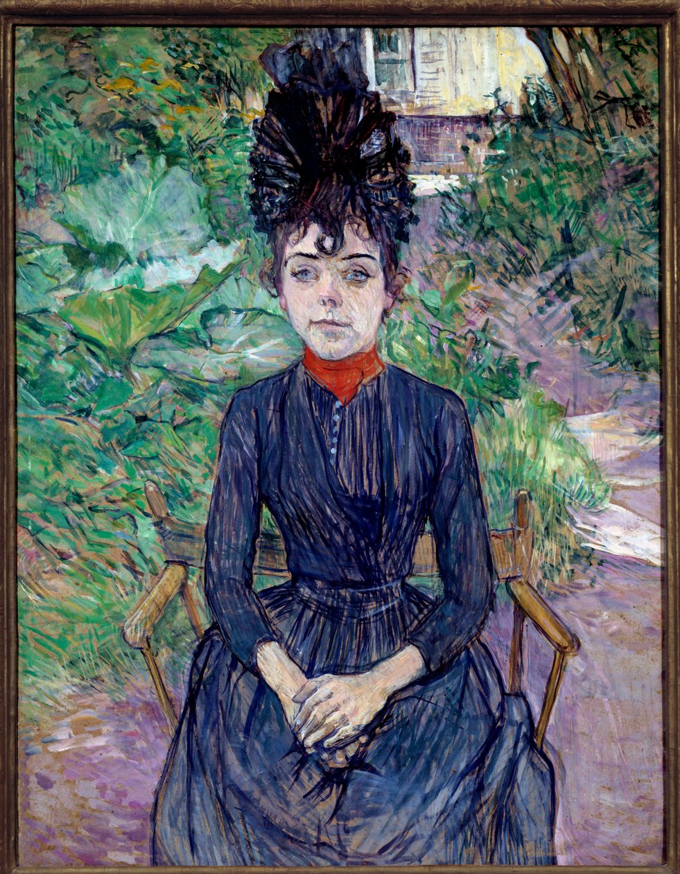 Portræt af Justine Dieuhl Maleri af Henri de Toulouse Lautrec (1864-1901) 1891 søn. 0,74x0,58 m Paris, musee d