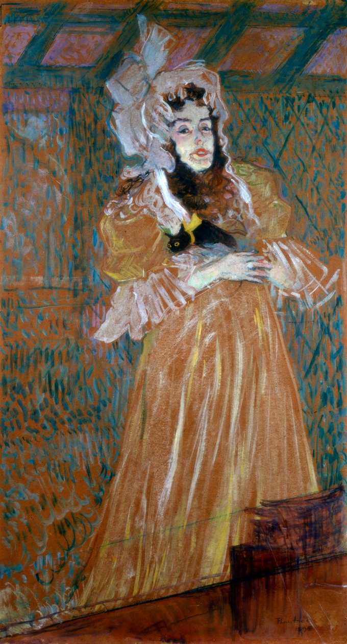 Portræt af Miss May Belfort, 1895 af Henri de Toulouse Lautrec