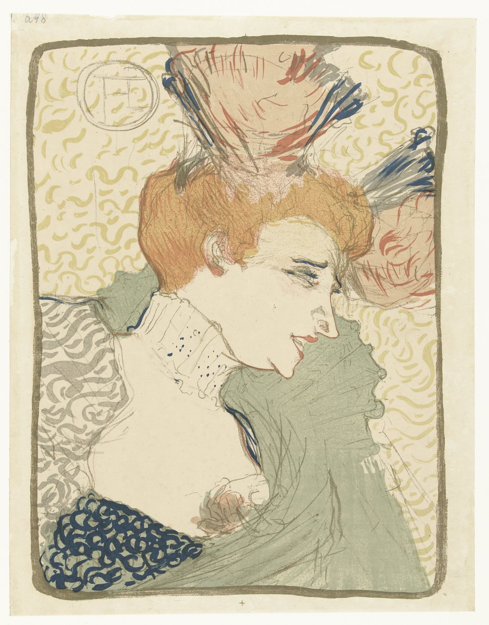 Portræt af Music Hall Entertainer Marcelle Lender af Henri de Toulouse Lautrec