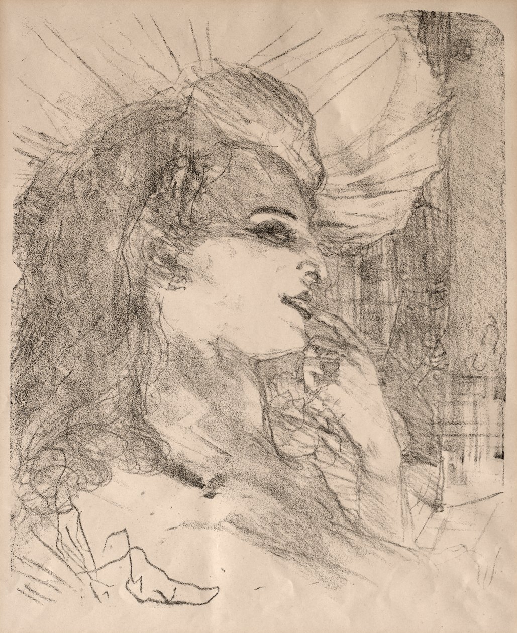 Portrætter af skuespillere og skuespillerinder: Tretten litografier: Anna Held af Henri de Toulouse Lautrec